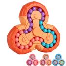 Cubo giratório Fidget Puzzle Toy Magic Bean SUOXU azul/laranja Cubo giratório Fidget Puzzle Toy Magic Bean SUOXU azul/laranja