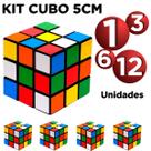 Cubo Mágico 7 e 5 CM Brinquedo Infantil Giro Rápido Colorido -