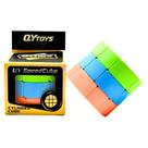 Cubo Mágico Cilindro 3x3x3 Profissional Barril Antistresse Desafio Lógico Formato Diferenciado Giro Suave Educativo