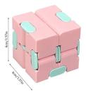 Cubo mágico infinity cube rosa ansiedade