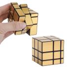 Cubo Magico Mágico 3x3x3 Profissional Mirror Blocks Moyu Espelhado Dourado Prateado Outro Prata 129