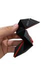 Cubo Origami Sensorial Antiestresse Preto com Vermelho Impressão 3D em PLA