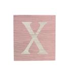 Cubo Rosa Bebê Letra Branca Festa Chá de Bebê Decoração 8x8x8 Cm Mdf Madeira