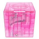 Cubo transparente Money Bank 3D Maze Puzzle para crianças e adultos Cubo transparente Money Bank 3D Maze Puzzle para crianças e adultos