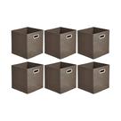 Cubos de armazenamento Amazon Basics dobráveis, pacote com 6 unidades, cinza Cubos de armazenamento Amazon Basics dobráveis, pacote com 6 unidades, cinza