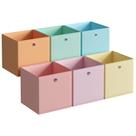Cubos de armazenamento SONGMICS: conjunto de 6 arco-íris dobráveis de 33x33x33cm