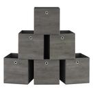 Cubos de armazenamento SONGMICS Conjunto de 6 caixas 33x33x33cm Misty Grey