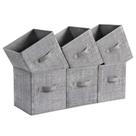 Cubos de Armazenamento SONGMICS em Tecido Não Tecido - 28x28x28cm - Cinza