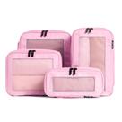 Cubos de embalagem de compressão Aerotrunk para viagens (pacote com 4, rosa)