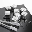 Cubos De Gelo Aço Inox Whisky Drinks Kit 8 Un