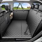 Cubre Asiento para Perros REEVAA con Fondo Rígido, Diseño Hamaca, Color Negro
