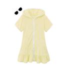Cubrebaño LUCKYGAL para Niñas Grandes Amarillo Limón Talla 12-13 con Gafas de Sol