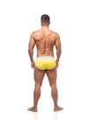 Cueca affair club 5cm amarelo e branco
