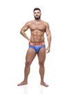 Cueca affair club 5cm azul e laranja