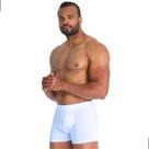 Cueca Box Masculina Microfibra Adulto Boxer Tradicional Lisa