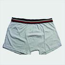 Cueca Boxer Algodão com Elástico Listrado Branco Basic + P
