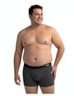 Cueca Boxer Box Plus Size Mash Risca De Giz Confortável Poliamida