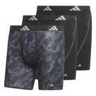 Cueca boxer Brief Adidas Performance Mesh para homens, pacote com 3