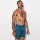 Cueca Boxer Ciclista Microfibra Cor:Verde PavãoTamanho:M Cueca Boxer Ciclista Microfibra Cor:Verde PavãoTamanho:M