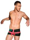 Cueca boxer Coquette masculina, elástica, veludo, verde