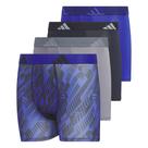 Cueca boxer de microfibra Athletic Fit para meninos, pacote com 4