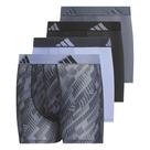 Cueca boxer de microfibra Athletic Fit para meninos, pacote com 4