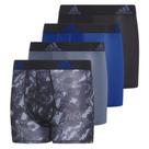 Cueca boxer de microfibra Athletic Fit para meninos, pacote com 4 unidades Adidas