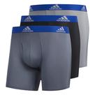 Cueca boxer de microfibra, pacote com 3 cuecas masculinas pequenas da Adidas