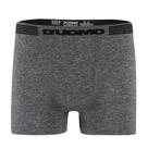 Cueca boxer duomo microfibra sem costura - dm 1002 mescla preto - g