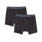 Cueca boxer ExOfficio Give-N-Go 2.0 para homens preta M