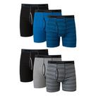 Cueca boxer Hanes Ultimate FreshIQ de algodão sem etiqueta para homens