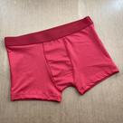 Cueca Boxer Infantil Lisa Cor:VermelhoTamanho:GG