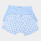 Cueca Boxer Infantil Menino Azul BIC Confortável