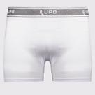 Cueca Boxer Lupo Basic Algodão com Elastano Branca Cueca Boxer Lupo Basic Algodão com Elastano Branca