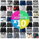 Cueca Boxer Masculina Estampada Confortável E Respirável Tamanhos Europeus E Americanos