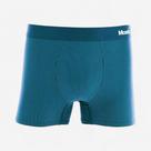 Cueca Boxer Mash Microfibra Risca De Giz Azul Petróleo