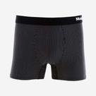 Cueca Boxer Mash Microfibra Risca De Giz Preta