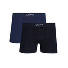 Cueca Boxer Microfibra Kit 2 Lupo Sem Costura 436088