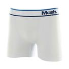 Cueca Boxer Microfibra Sem Costura Branco Mash