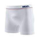 Cueca Boxer Microfibra Texturizada Sem Costura Branco Mash