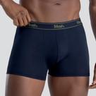 Cueca boxer modal elástico 35mm m azul marinho unica