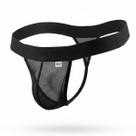 Cueca Fio Masculina Sexy Tanguinha Tela Preta Transparente Lingerie Gay, Travesti, Drag, Confortável e Ousada Cueca Fio Masculina Sexy Tanguinha Tela Preta Transparente Lingerie Gay, Travesti, Drag, Confortável e Ousada