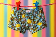 Cueca Inf Box Estampa Ee Kit 3 pçs Cores Variadas +Chaveiro