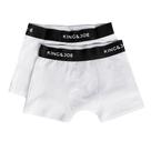 Cueca Infantil Masculina King&Joe Boxer Kit 2 Pçs Branca Cueca Infantil Masculina King&Joe Boxer Kit 2 Pçs Branca