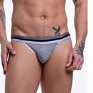 cueca jockstrap cinza tricolor