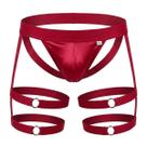 Cueca Jockstrap Masculina Com Cinta Liga Strappy Ajustável