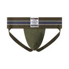 Cueca Jockstrap Masculina Com Cintura Larga De 3 Polegadas, Em Malha Elástica Com Bolsa, Para
