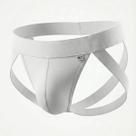 Cueca Jockstrap Masculina Faixa Dupla Ousada Confortável Suplex Moda Íntima Premium Cor:BrancoTamanho:38-46 Cueca Jockstrap Masculina Faixa Dupla Ousada Confortável Suplex Moda Íntima Premium Cor:BrancoTamanho:38-46