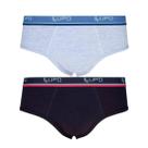 Cueca lupo am slip kit com 2 00524 algodão cos de elastico