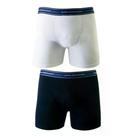 Cueca Lupo Kit c/ 2 Boxer-(Branco e Marinho)-00523-088-960